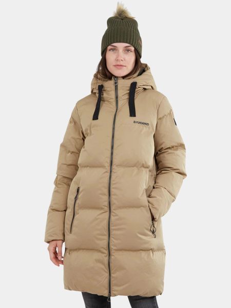 Płaszcz Zimowy Damski Fundango Vanessa. Brązowe płaszcze FUNDANGO, na zimę, m, bez wzorów, z materiału, bez kaptura. Za 499.00 zł.
