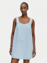Roxy Sukienka jeansowa Beach Flow ERJDD03007 Niebieski Regular Fit. Niebieskie sukienki Roxy, m, bez wzorów, z bawełny, bez kołnierzyka, bez ramiączek. Za 269.99 zł.
