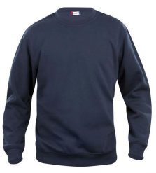 Clique Bluza Junior z okrągłym dekoltem - tkanina anty piling, ciemny granat –. Niebieskie bluzy CLIQUE, bez wzorów, z bawełny, bez kaptura. Za 141.17 zł.