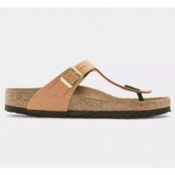 Klapki japonki Birkenstock Gizeh BS. Brązowe klapki Birkenstock, bez wzorów, bez obcasa. Za 378.00 zł.