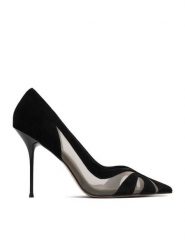 Eva Minge Szpilki EO-YARA-LT2019-7 Czarny. Czarne szpilki Eva Minge, bez wzorów, z materiału, bez obcasa, na szpilce, bez zapięcia. Za 429.99 zł.