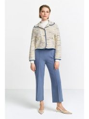 Rich & Royal Kardigan w kolorze beżowo-niebieskim rozmiar: XS. Brązowe kardigany Rich & Royal, xs, bez wzorów. Za 346.18 zł.