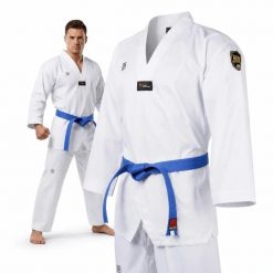 Dobok do Taekwondo MTX bluza spodnie pas MOOTO. Białe bluzy DBX BUSHIDO, l, bez wzorów, z bawełny, bez kaptura. Za 169.00 zł.