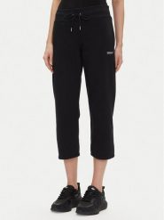 DKNY Sport Spodnie dresowe DP5P3624 Czarny Regular Fit. Czarne spodnie dresowe DKNY Sport, s, bez wzorów, z bawełny. Za 239.99 zł.