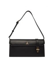 Patrizia Pepe Torebka 8B0327/L061 Czarny. Czarne torebki klasyczne Patrizia Pepe, bez wzorów, ze skóry, bez dodatków. Za 1,219.00 zł.