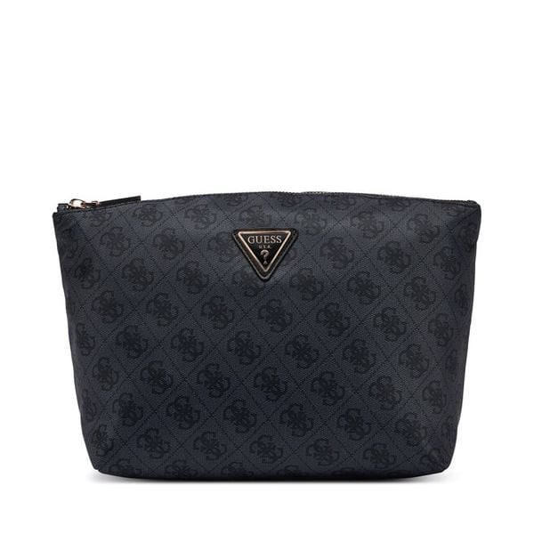 Kosmetyczka Guess. Szare kufry i kosmetyczki Guess, z aplikacjami, z materiału, bez dodatków. Za 214.99 zł.