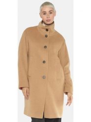 Fuchs Schmitt Wełniany płaszcz w kolorze beżowym rozmiar: 46. Brązowe płaszcze Fuchs Schmitt, bez wzorów, z wełny, bez kaptura. Za 391.99 zł.