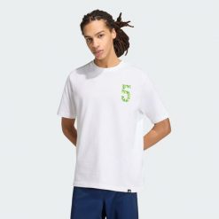 Koszulka Z Grafiką Audi Revolut F1 Team Gabriel Bortoleto. Białe bluzki Adidas, bez wzorów, z dzianiny, sportowe, bez kołnierzyka, bez ramiączek. Za 179.00 zł.