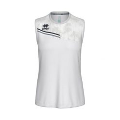 Damski tank top Errea Eloy. Białe topy ERREA, bez wzorów, bez kołnierzyka, bez ramiączek. Za 189.00 zł.