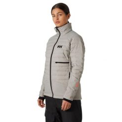 Kurtka narciarska damska Helly Hansen Lifaloft Down. Szare kurtki narciarskie Helly Hansen, bez wzorów, z puchu, bez kaptura, narciarskie. Za 1,165.25 zł.