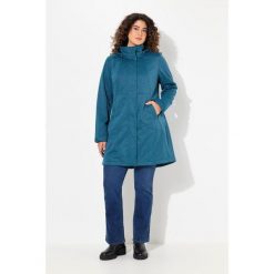 Damskie Kurtka softshell HYPRAR wodoodporna dwukierunkowy zamek odpinany kaptur. Niebieskie kurtki sportowe Ulla Popken, plus size, bez wzorów, z materiału, bez kaptura, trekkingowe. Za 633.99 zł.