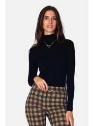 ASSUILI Koszulka w kolorze czarnym rozmiar: 42. Czarne bluzki Assuili, bez wzorów, klasyczne, bez kołnierzyka, bez ramiączek. Za 63.95 zł.