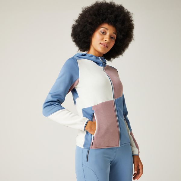 Bluza polarowa damska Walbury VII. Niebieskie bluzy Regatta, bez wzorów, z elastanu, bez kaptura. Za 109.99 zł.