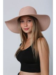 Lucky Bees Kapelusz przeciwsłoneczny w kolorze jasnoróżowym rozmiar: onesize. Różowe kapelusze Lucky Bees, bez wzorów, z materiału. Za 73.99 zł.