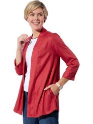 WITT WEIDEN Kardigan w kolorze czerwonym rozmiar: 48. Czerwone kardigany WITT WEIDEN, bez wzorów, z wiskozy. Za 51.95 zł.