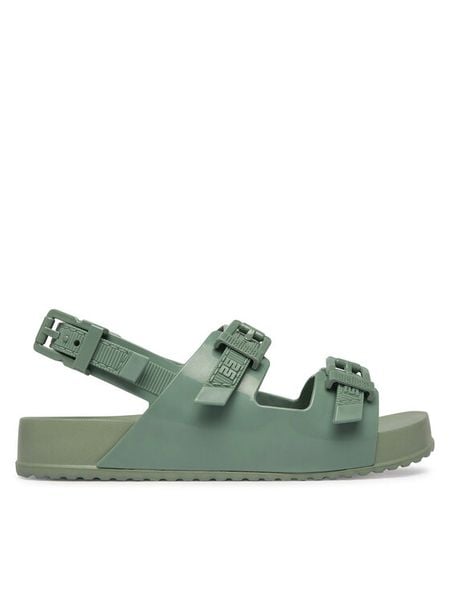 Melissa Sandały Melissa Cozy Sandal Ad 36895 Zielony. Zielone sandały Melissa, bez wzorów, z tworzywa sztucznego, bez obcasa, na płaskiej podeszwie, bez zapięcia. Za 248.99 zł.