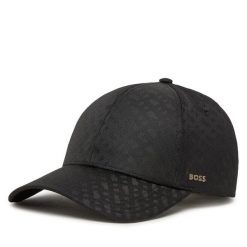 Czapka z daszkiem BOSS. Czarne czapki Boss, bez wzorów. Za 179.99 zł.