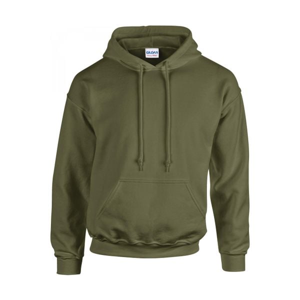 Bluza z kapturem Gildan Heavy Blend ®. Zielone bluzy GILDAN, l, bez wzorów, z bawełny, z kapturem. Za 82.95 zł.