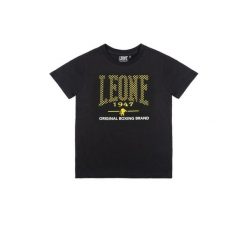 Koszulka Leone 1947 Neon-Kurzarm dla Kinder. Czarne bluzki LEONE 1947 APPAREL, bez wzorów, z bawełny, sportowe, bez kołnierzyka, bez ramiączek. W wyprzedaży za 48.31 zł.