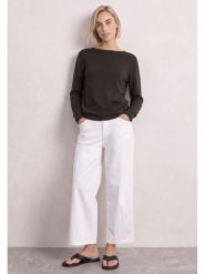 Street One Sweter w kolorze ciemnobrązowym rozmiar: 38. Brązowe swetry Street One, bez wzorów, bez ramiączek. Za 134.95 zł.