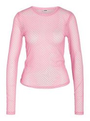 Noisy may Koszulka "Judith" w kolorze różowym rozmiar: L. Różowe bluzki Noisy may, l, bez wzorów, bez kołnierzyka, bez ramiączek. Za 61.46 zł.