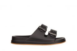 Klapki Azaleia Dani Anatomic Tam Black 198009, Czarny, Tworzywo - 35-36. Czarne klapki Azaleia, bez wzorów, z materiału, bez obcasa. W wyprzedaży za 99.00 zł.