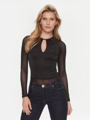 Marciano Guess Body 4RGP18 6851Z Czarny Slim Fit. Czarne body Marciano Guess, s, z aplikacjami, z syntetyku. Za 329.99 zł.