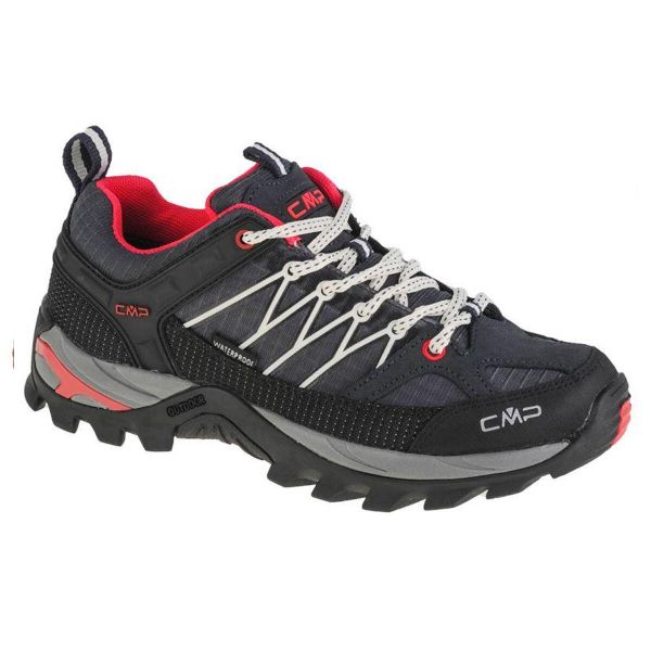 Damskie Buty Do Chodzenia Rigel Suede Low Cut. Szare trekkingi CMP, z gumy, trekkingowe. Za 620.99 zł.