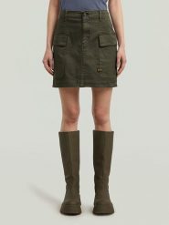 G-Star Spódnica dżinsowa w kolorze khaki rozmiar: W24. Brązowe spódnice G-Star, na co dzień, bez wzorów, retro, mini, proste. Za 154.07 zł.
