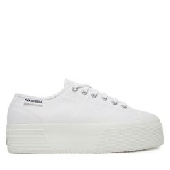 Tenisówki Superga. Białe trampki Superga, bez wzorów, bez zapięcia. Za 139.99 zł.