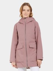 Didriksons Parka "Folka" w kolorze jasnoróżowym rozmiar: 44. Różowe parki Didriksons, m, bez kaptura. Za 419.95 zł.