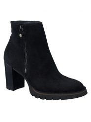 Paul Green Skórzane botki w kolorze czarnym rozmiar: 40,5. Czarne botki Paul Green, bez wzorów, ze skóry, bez obcasa, bez zapięcia. Za 438.21 zł.