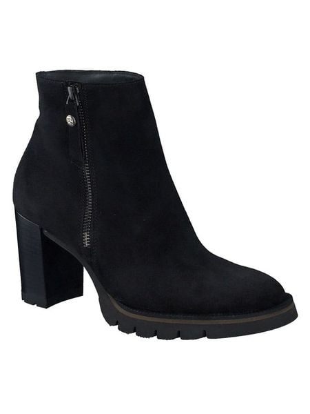 Paul Green Skórzane botki w kolorze czarnym rozmiar: 40,5. Czarne botki Paul Green, bez wzorów, ze skóry, bez obcasa, bez zapięcia. Za 438.21 zł.