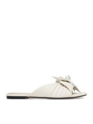 GINO ROSSI Klapki CEO-ROSE-LT-2221-1 Biały. Białe klapki Gino Rossi, bez wzorów, ze skóry, bez obcasa. Za 349.99 zł.