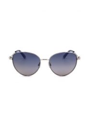 Swarovski Damskie okulary przeciwsłoneczne w kolorze srebrno-niebieskim rozmiar: 57. Niebieskie okulary przeciwsłoneczne SWAROVSKI, bez wzorów, z tworzywa sztucznego. Za 292.89 zł.