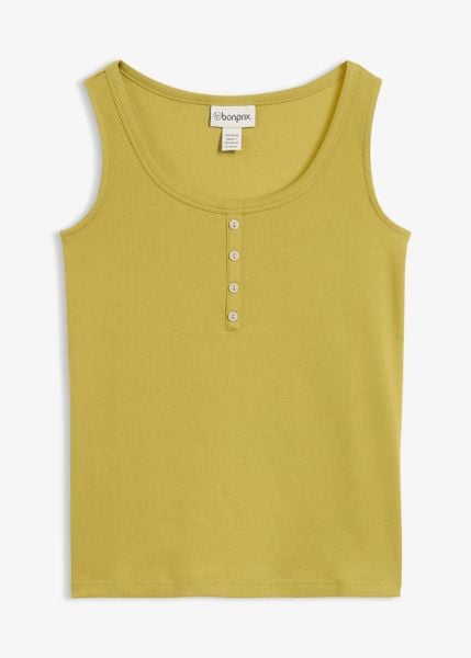 Top do bioder z prążkowanego materiału. Czarne topy bonprix, uniwersalny, bez wzorów, prążkowane, bez kołnierzyka, bez ramiączek. Za 42.99 zł.