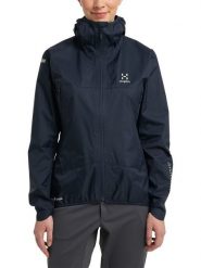 Haglöfs Kurtka przeciwdeszczowa "L,I,M GTX II" w kolorze granatowym rozmiar: M. Niebieskie kurtki sportowe Haglöfs, l, bez wzorów, bez kaptura, outdoorowe. Za 652.68 zł.