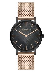 Liebeskind Zegarek kwarcowy w kolorze różowozłoto-czarnym rozmiar: onesize. Czarne, analogowe zegarki Liebeskind, ze stali. Za 304.99 zł.