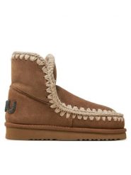 Mou Śniegowce Eskimo 18 Glitter Logo FW101050A Brązowy. Brązowe trapery i śniegowce Mou, ze skóry. Za 1,049.00 zł.