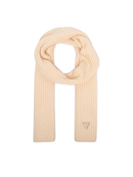 Guess Szalik AW5624 VIS03 Beżowy. Brązowe rękawiczki Guess, z aplikacjami, z wiskozy. Za 234.99 zł.