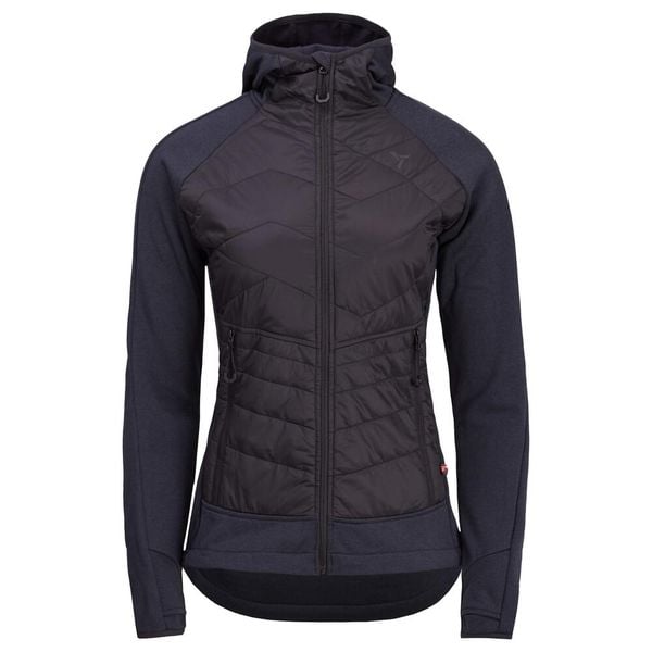 Bluza skiturowa rozpinana damska Silvini Divera WJ1311 PrimaLoft®. Czarne bielizna sportowa Silvini, bez wzorów, z kapturem. W wyprzedaży za 319.99 zł.