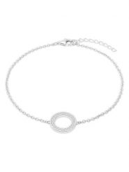 S.Oliver Srebrna bransoletka z elementem ozdobnym rozmiar: onesize. Szare bransoletki S.Oliver, z cyrkonią, srebrne. Za 152.99 zł.