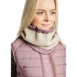 Szalik damski teddy Montar Ebba. Zielone szaliki MONTAR, bez wzorów, z materiału, eleganckie. Za 155.50 zł.