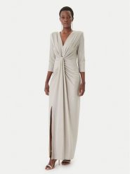 Joseph Ribkoff Sukienka wieczorowa 261743 Beżowy Slim Fit. Brązowe sukienki Joseph Ribkoff, bez wzorów, z syntetyku, wizytowe, bez kołnierzyka, bez ramiączek. Za 1,479.00 zł.