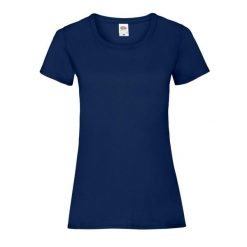 Koszulka Damska Valueweight. Niebieskie bluzki FRUIT OF THE LOOM, s, bez wzorów, sportowe, bez kołnierzyka, bez ramiączek. Za 30.99 zł.