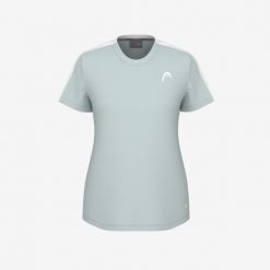 T-Shirt damski TIE-BREAK. Niebieskie koszulki sportowe Head, bez wzorów, bez ramiączek, tenisowe. W wyprzedaży za 182.00 zł.