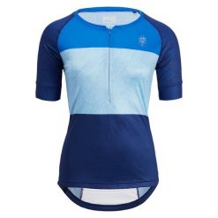 Damski jersey Silvini Stabina. Niebieskie koszulki sportowe Silvini, bez wzorów, z jersey, bez ramiączek. Za 247.50 zł.
