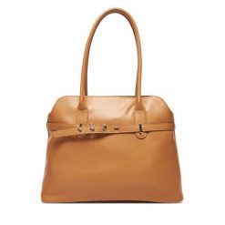 Torebka DeeZee. Brązowe shopper DeeZee, bez wzorów, bez dodatków. Za 149.99 zł.