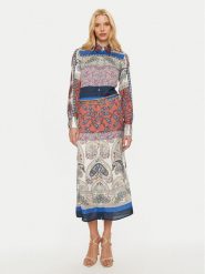 Guess Sukienka koszulowa Floriane W4BK90 WFQM2 Kolorowy Regular Fit. Sukienki Guess, s, z aplikacjami, z syntetyku, bez kołnierzyka, bez ramiączek, koszulowe. Za 379.99 zł.