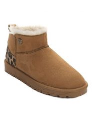 ISLAND BOOT Botki zimowe "Ideh" w kolorze jasnobrązowym rozmiar: 38. Brązowe botki Island Boot, na zimę, z aplikacjami, z materiału, z okrągłym noskiem, bez obcasa, bez zapięcia. Za 144.92 zł.